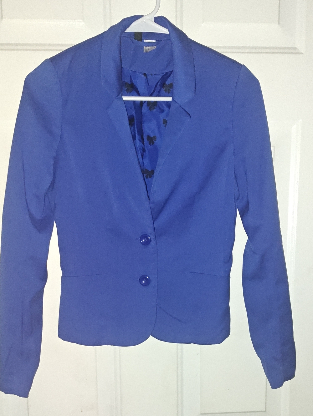 Divided Royal Blue Single-Breasted Blazer